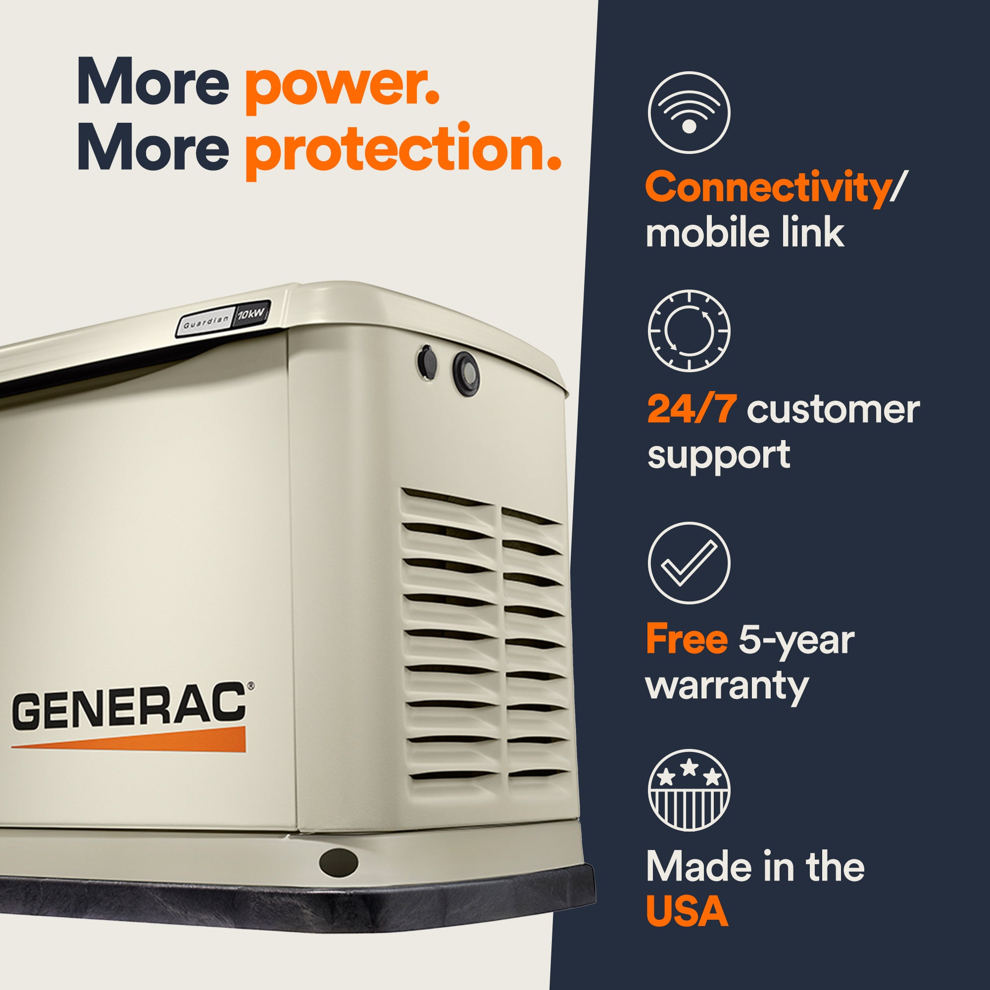 Guardian 10kW Standby Generator (WiFi Enabled)