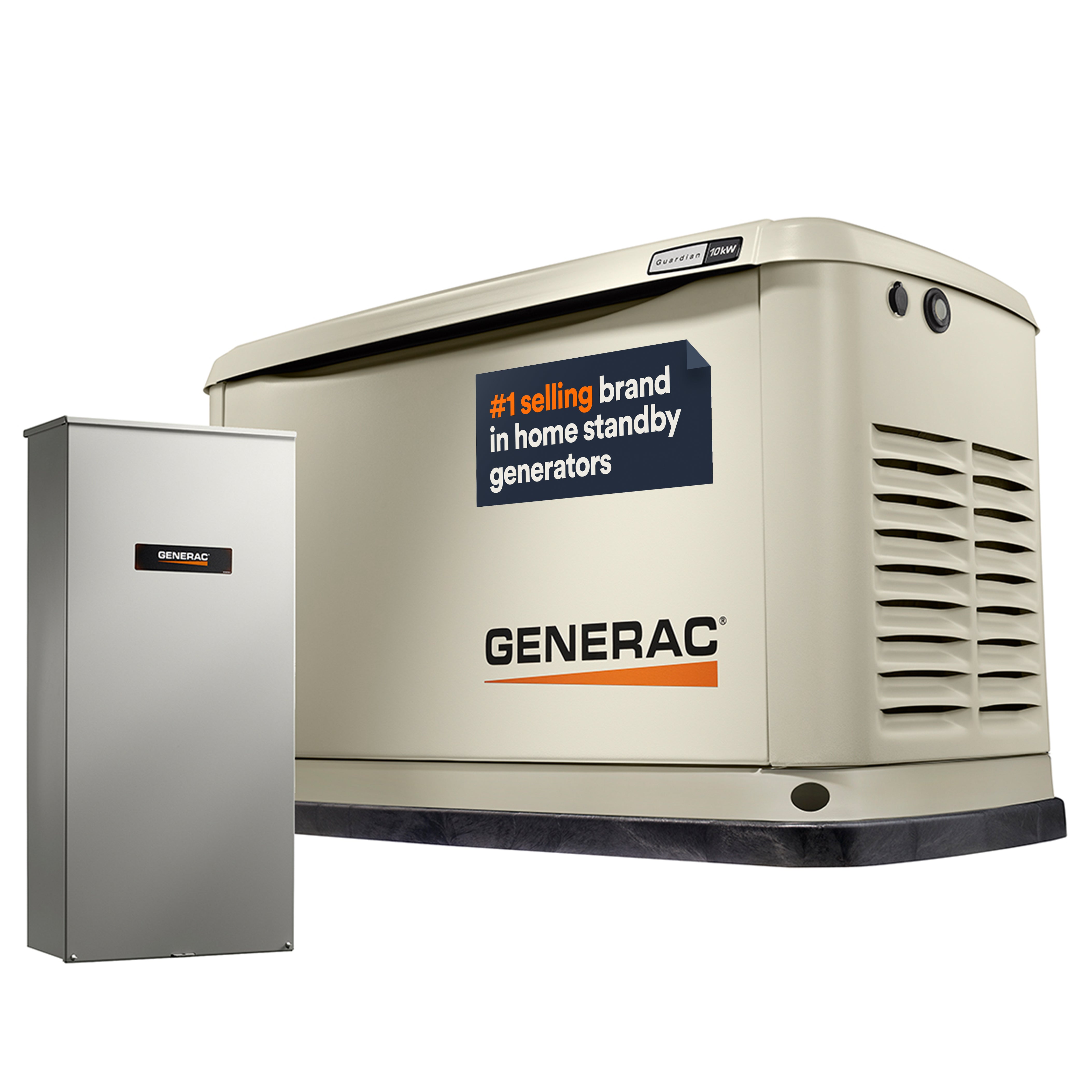 Generac Guardian 10kW Standby Generator with 16‑Circuit Switch (WiFi)
