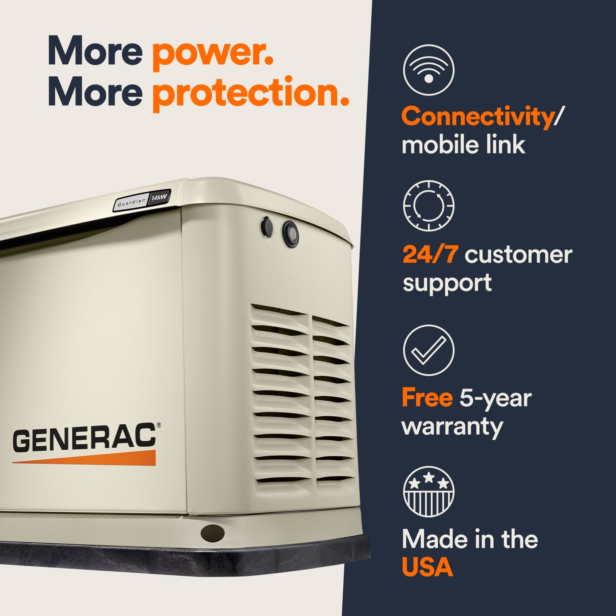 Generac Guardian 22kW Standby Generator (WiFi Enabled)