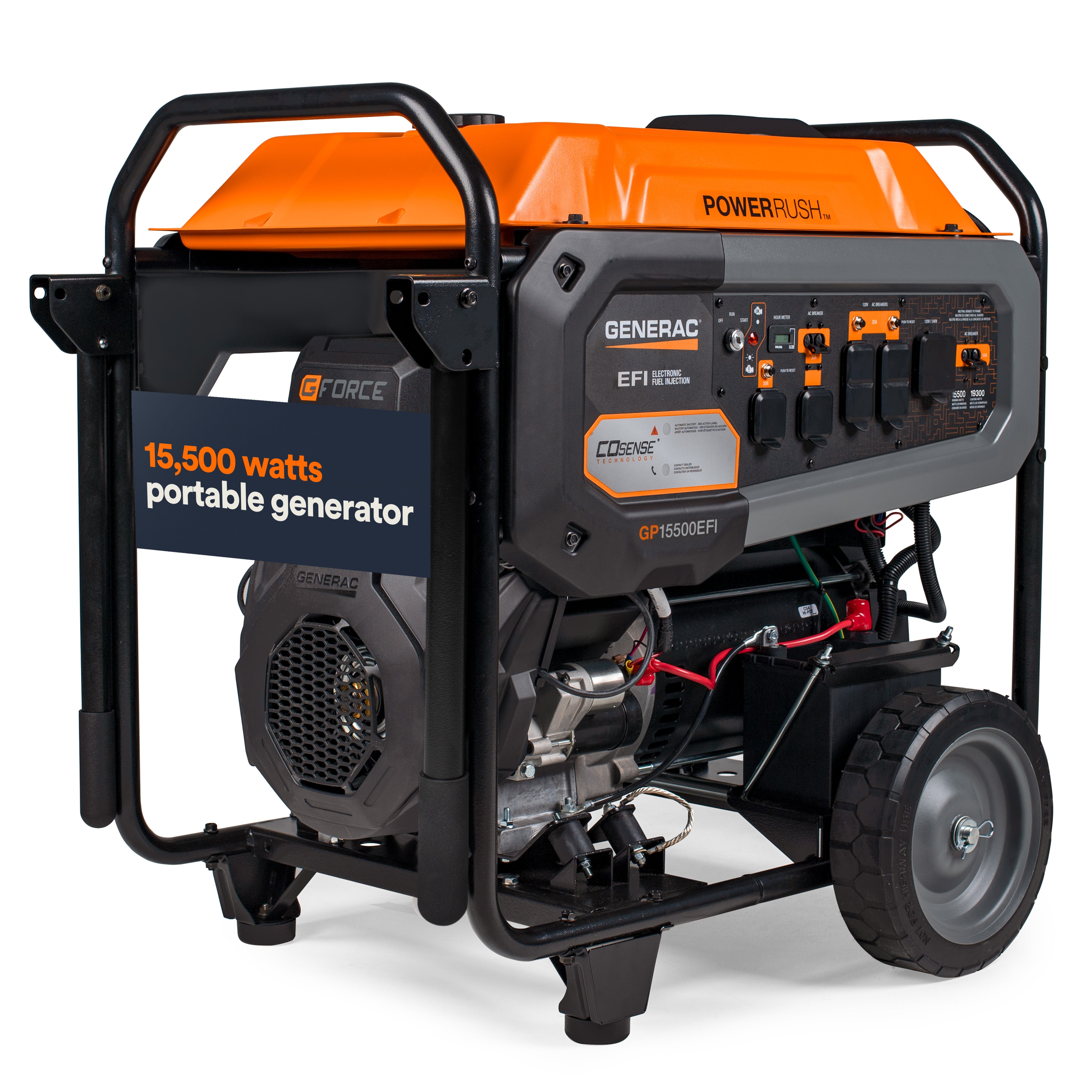 Portable Generator, 15500 | EFI | Electric Start with COsense | 49ST