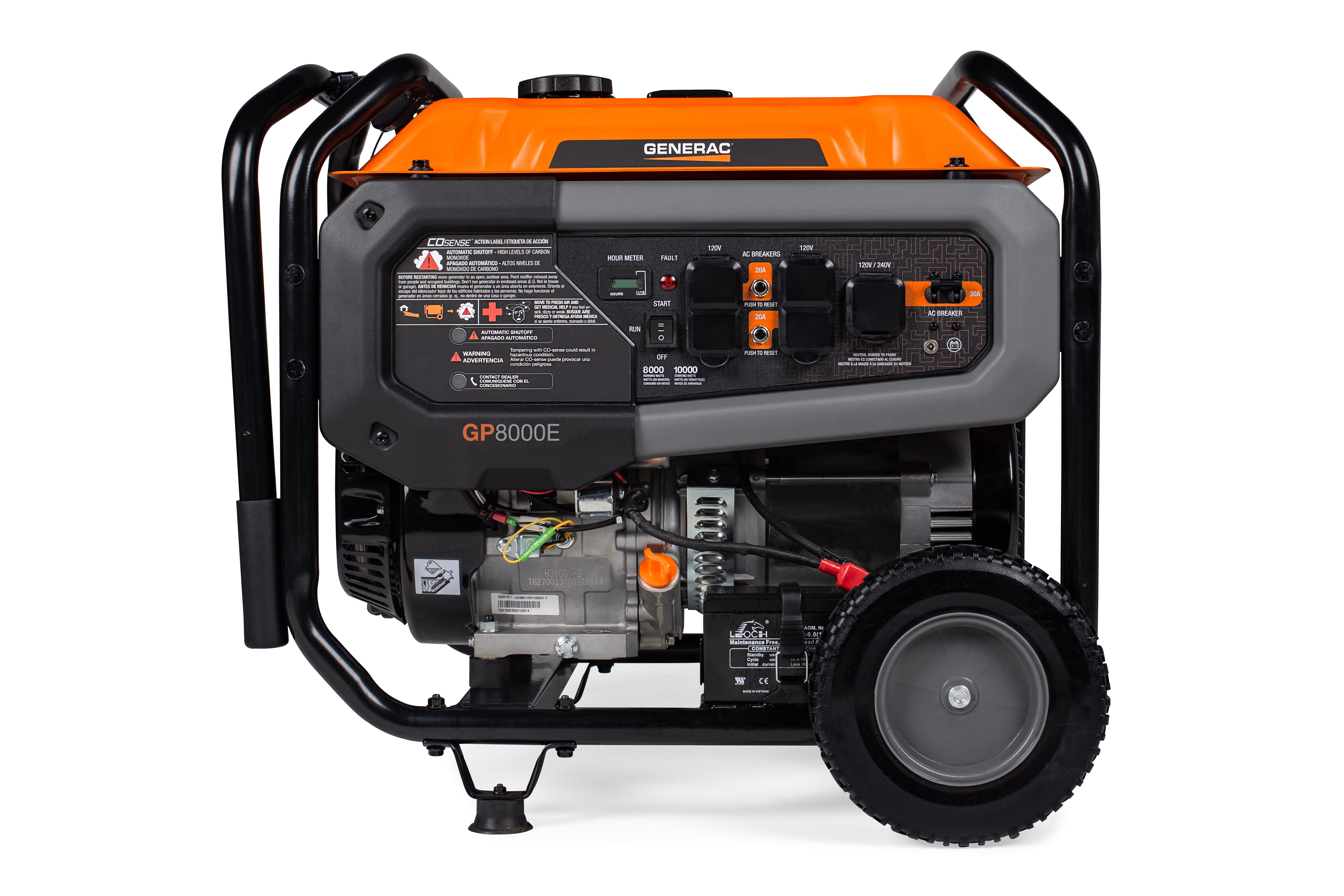 Generac Portable Generator, GP8000E