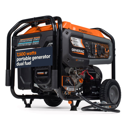 Generac Portable Generator, 7500W