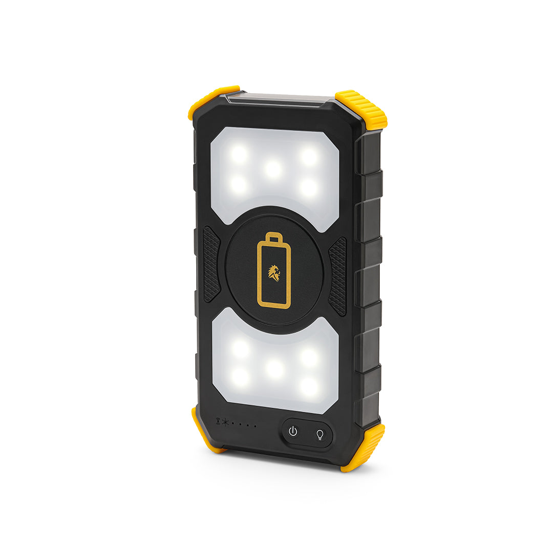 Lion Prowler wireless charging power bank with lights
