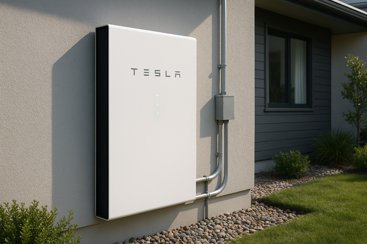 need another photos but with powerwall. realistic