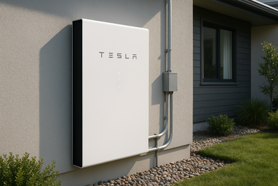 need another photos but with powerwall. realistic